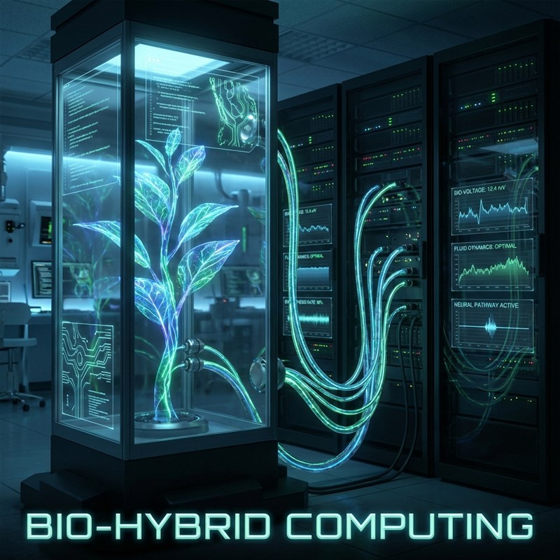 Bio-Hybrid Computing Infographic
